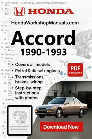 Honda Accord 1990-1993 Workshop Repair Manual (PDF Download)