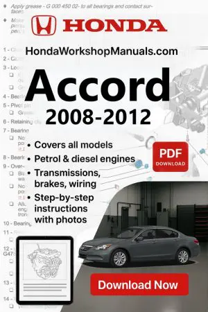 Honda Accord 2008-2012 Workshop Repair Manual (PDF Download)