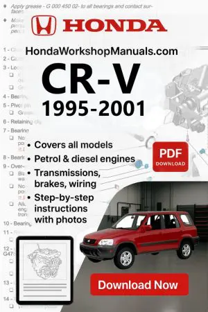 Honda CR-V 1995-2001 Workshop Repair Manual PDF Download