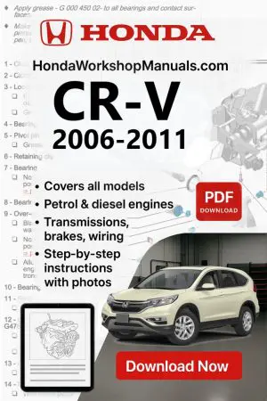 Honda CR-V 2006-2011 Workshop Repair Manual PDF Download