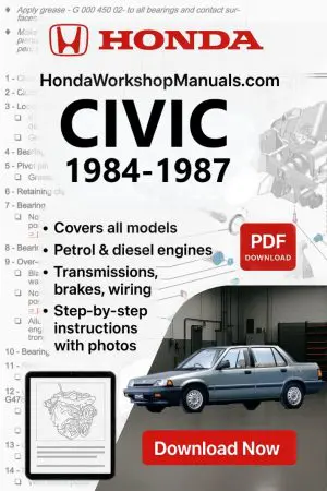 Honda Civic 1984-1987 Workshop Repair Manual PDF Download