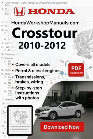 Honda Crosstour 2010-2012 Workshop Repair Manual PDF Download