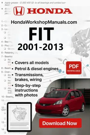 Honda Fit 2001-2013 Workshop Repair Manual PDF Download
