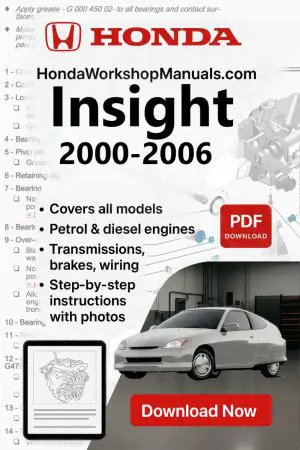 Honda Insight 2000-2006 Workshop Repair Manual PDF Download