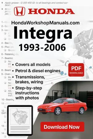 Honda Integra 1993-2006 Workshop Repair Manual PDF Download
