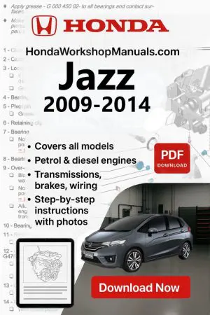 Honda Jazz 2009-2014 Workshop Repair Manual (PDF Download)