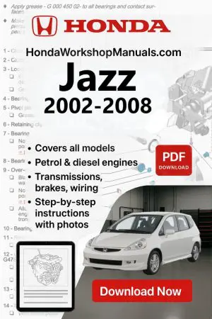 Honda Jazz 2002-2008 Workshop Repair Manual PDF Download