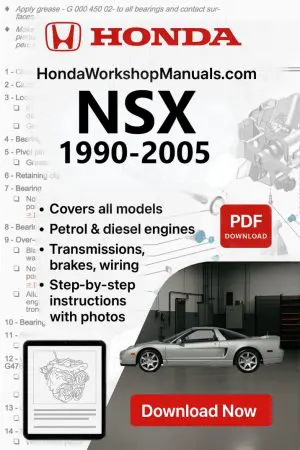 Honda NSX 1990-2005 Workshop Repair Manual (PDF Download)