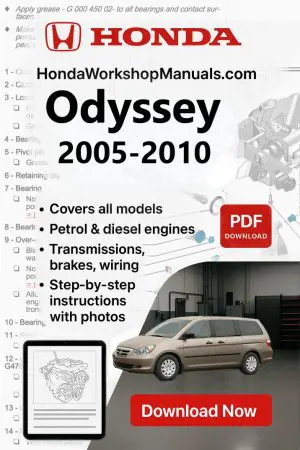Honda Odyssey 2005-2010 Workshop Repair Manual (PDF Download)