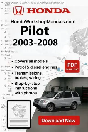 Honda Pilot 2003-2008 Workshop Repair Manual (PDF Download)