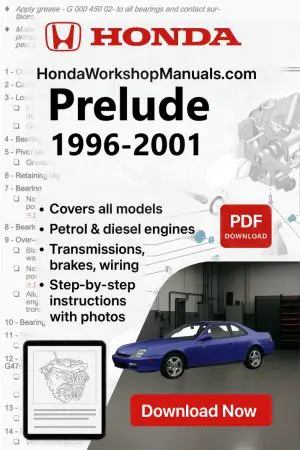 Honda Prelude 1996-2001 Workshop Repair Manual PDF Download