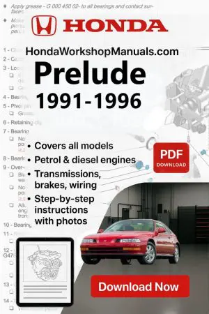 Honda Prelude 1991-1996 Workshop Repair Manual PDF Download