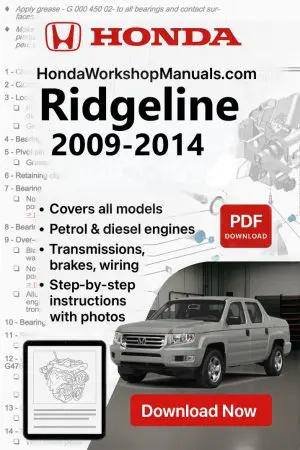 Honda Ridgeline 2009-2014 Workshop Repair Manual (PDF Download)