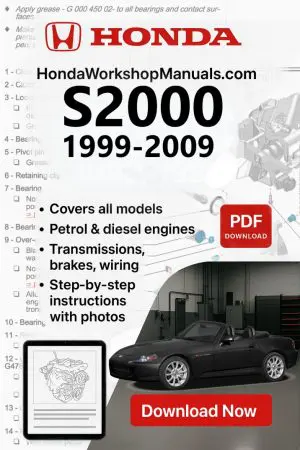 Honda S2000 1999-2009 Workshop Repair Manual PDF Download