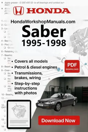 Honda Saber 1995-1998 Workshop Repair Manual (PDF Download)